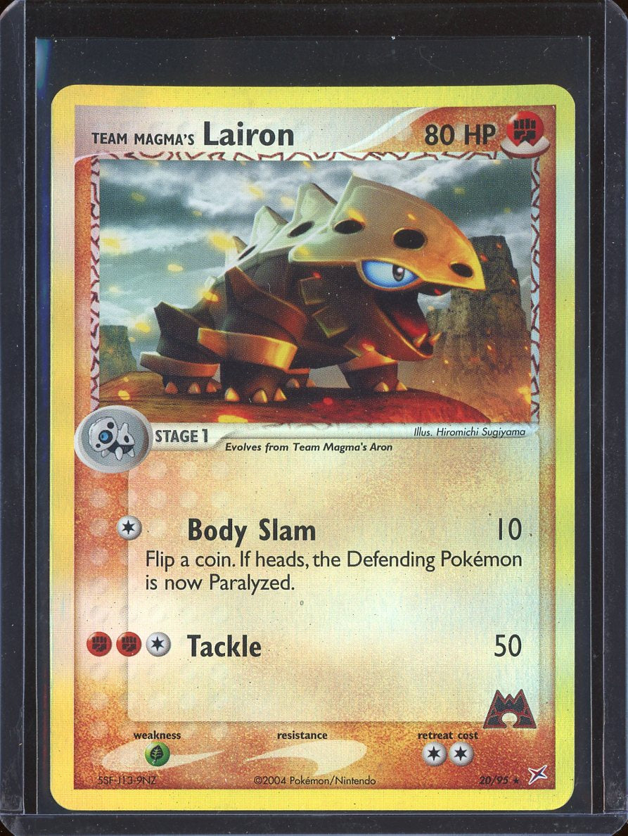 Team Magma's Lairon 20/95 Reverse Holo EX Team Magma vs Team Aqua