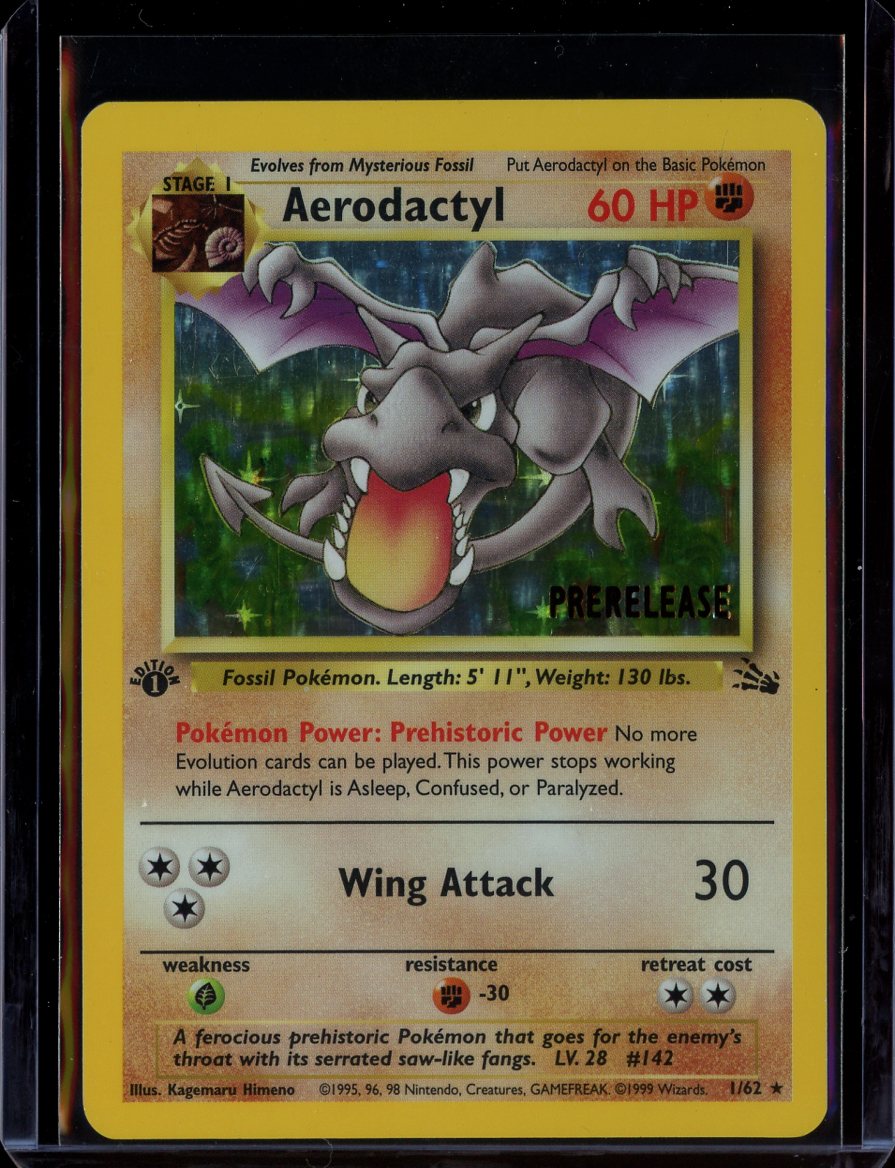 Aerodactyl 1/62 Holo Prerelease WoTC Promo
