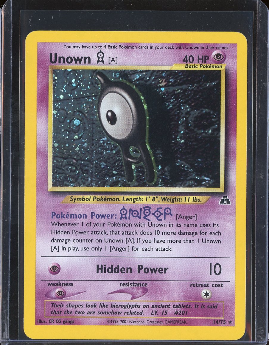 Unown 14/75 Unlimited Holo Neo Discovery