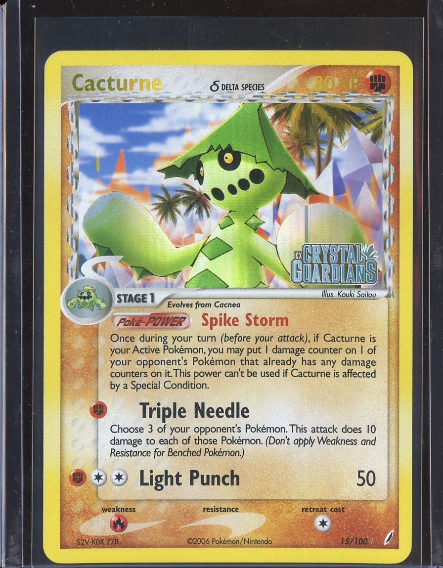 Cacturne 15/100 Reverse Holo Crystal Guardians