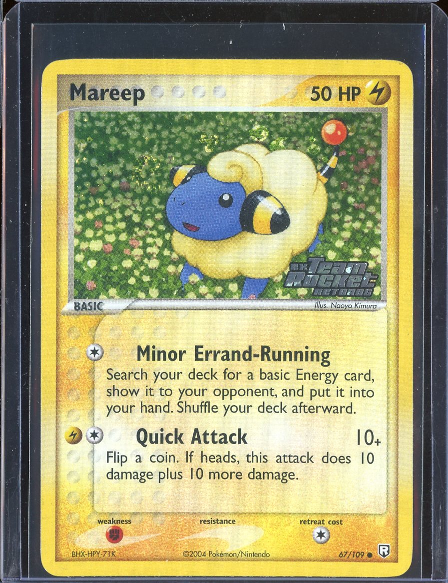 Mareep 67/109 Reverse Holo Team Rocket Returns