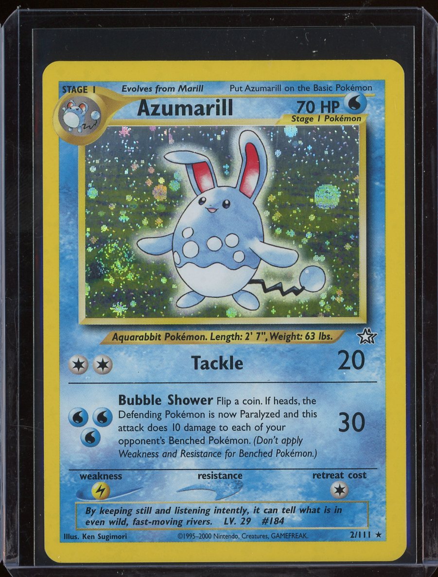 Azumarill 2/111 Unlimited Holo Neo Genesis