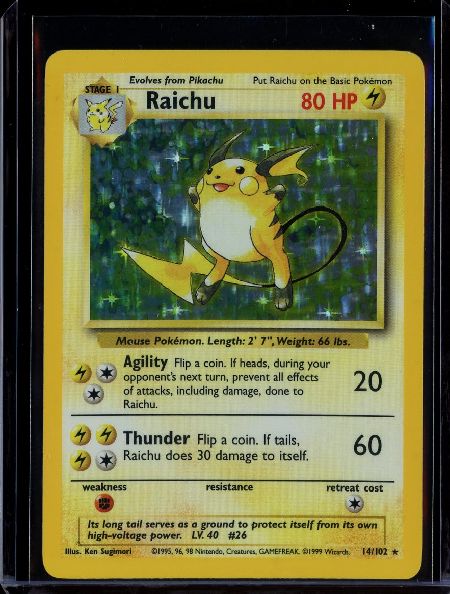 Raichu 14/102 Holo Base Set