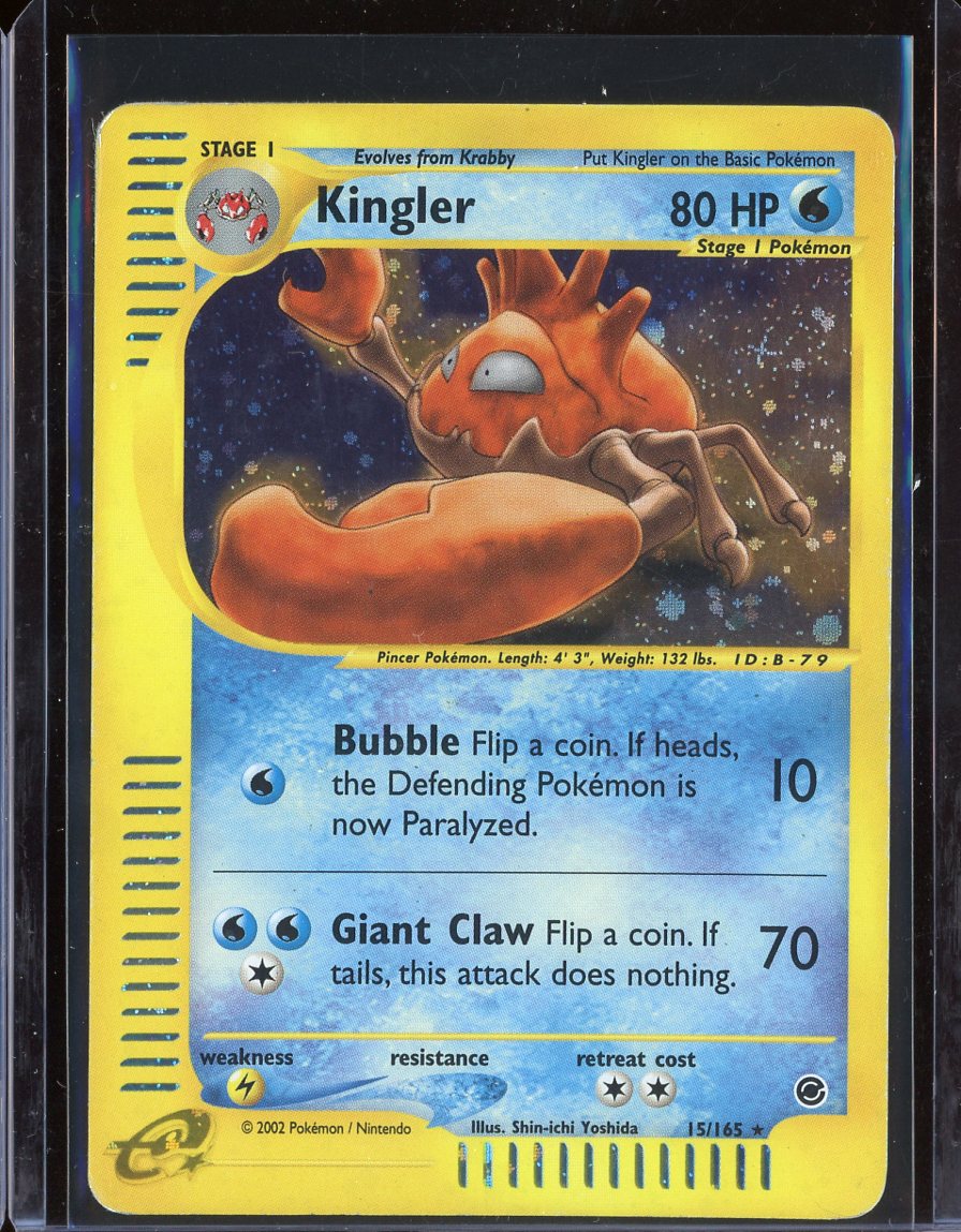 Kingler 15/165 Holo Expedition