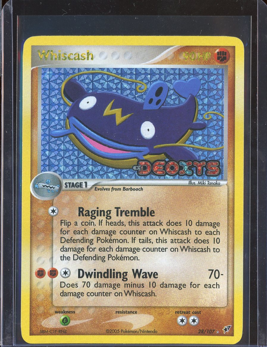 Whiscash 28/107 Reverse Holo Deoxys