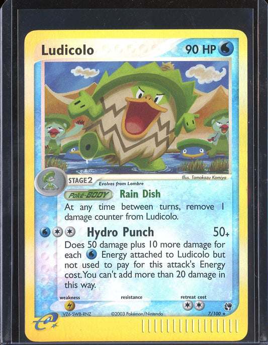 Ludicolo 7/100 Reverse Holo EX Sandstorm