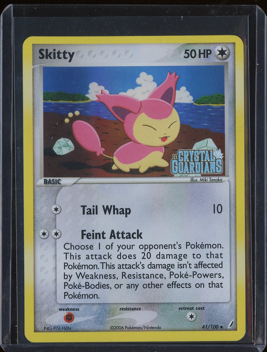 Skitty 41/100 Reverse Holo Crystal Guardians