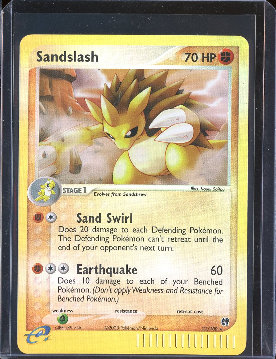 Sandslash 21/100 Reverse Holo EX Sandstorm
