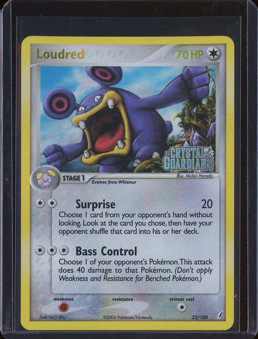 Loudred 23/100 Reverse Holo Crystal Guardians