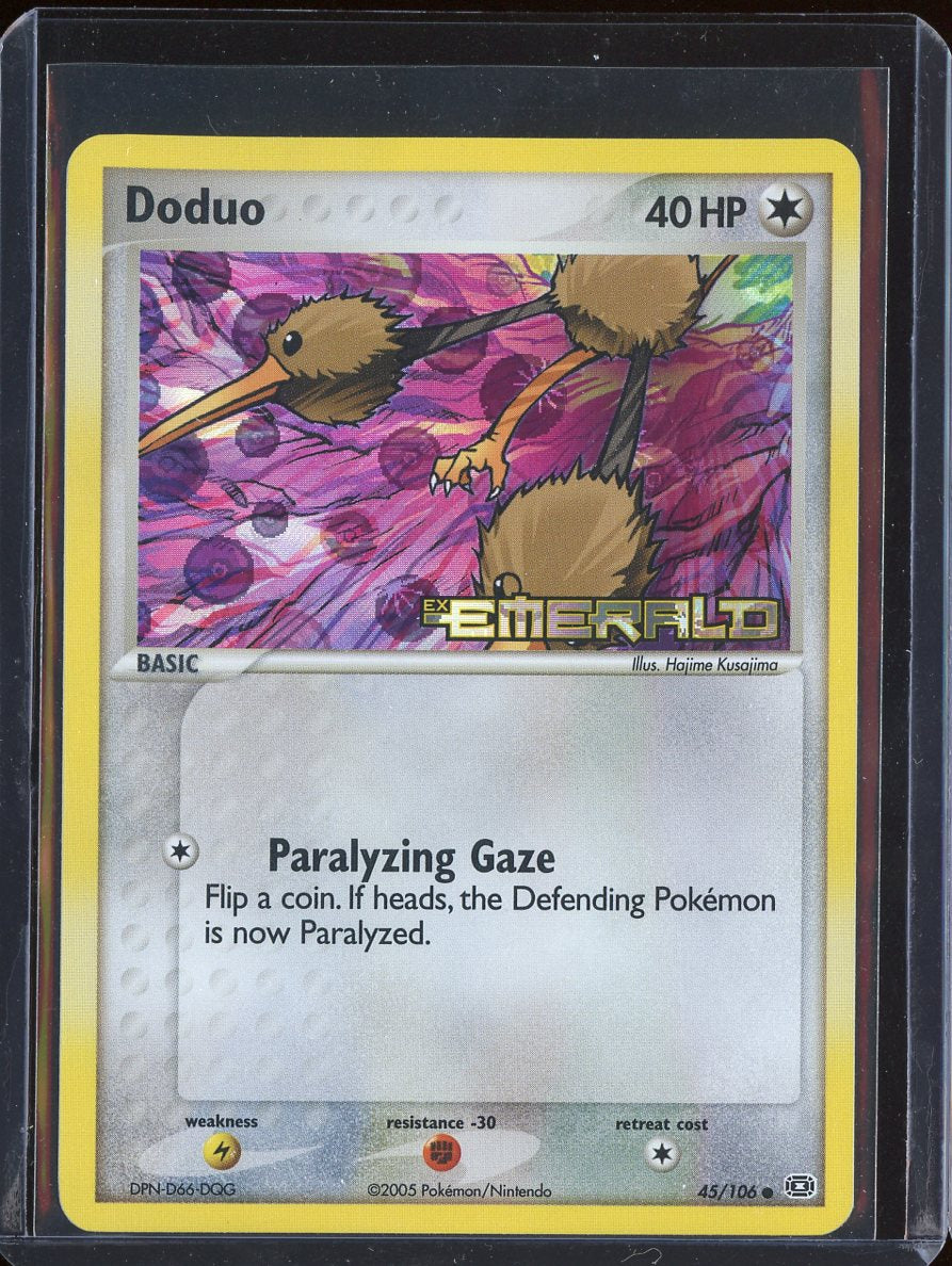 Doduo 45/106 Reverse Holo Emerald