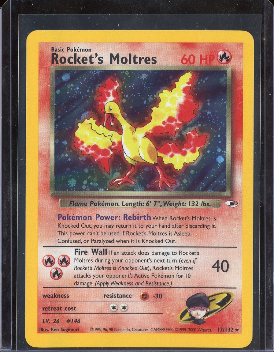 Rocket's Moltres (Holo) #12 - front