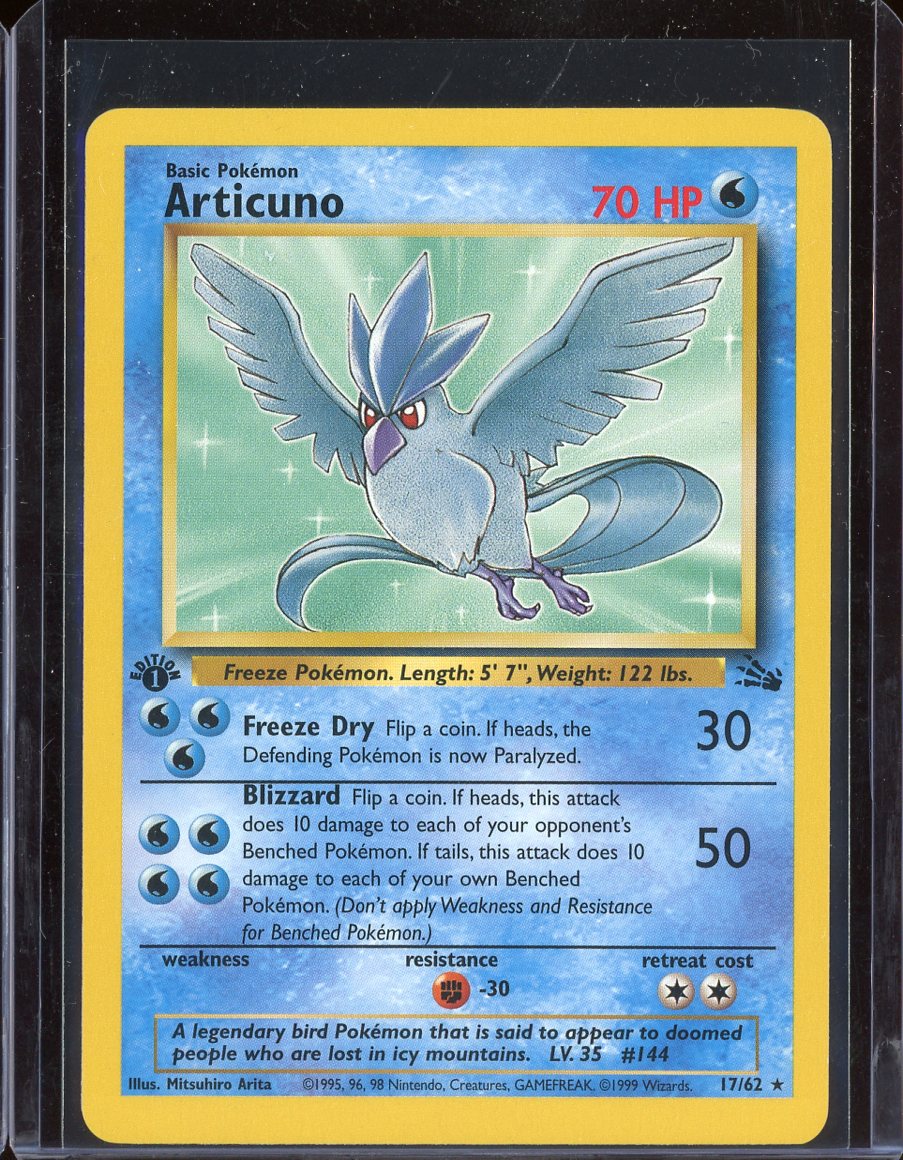 Articuno 17/62 1st Edition Normal Fossil