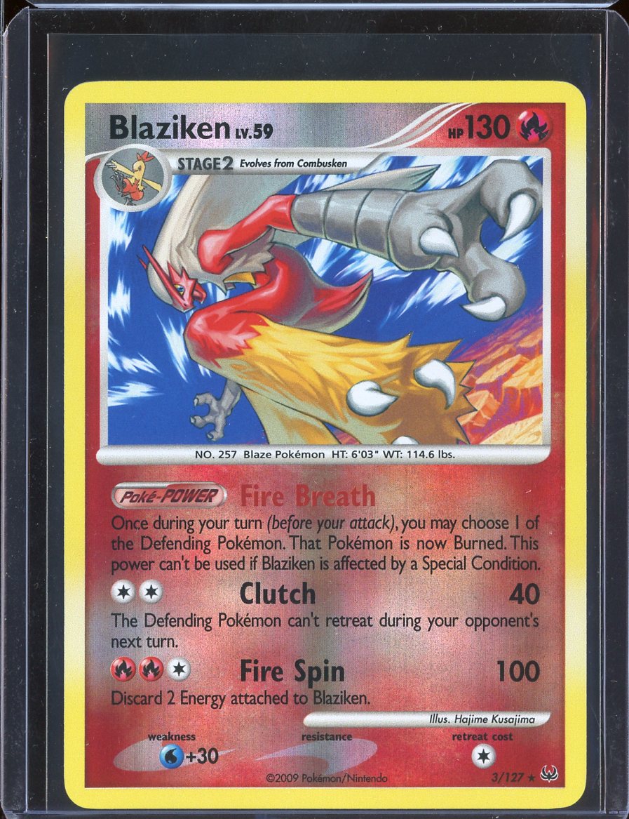 Blaziken 3/127 Reverse Holo Platinum