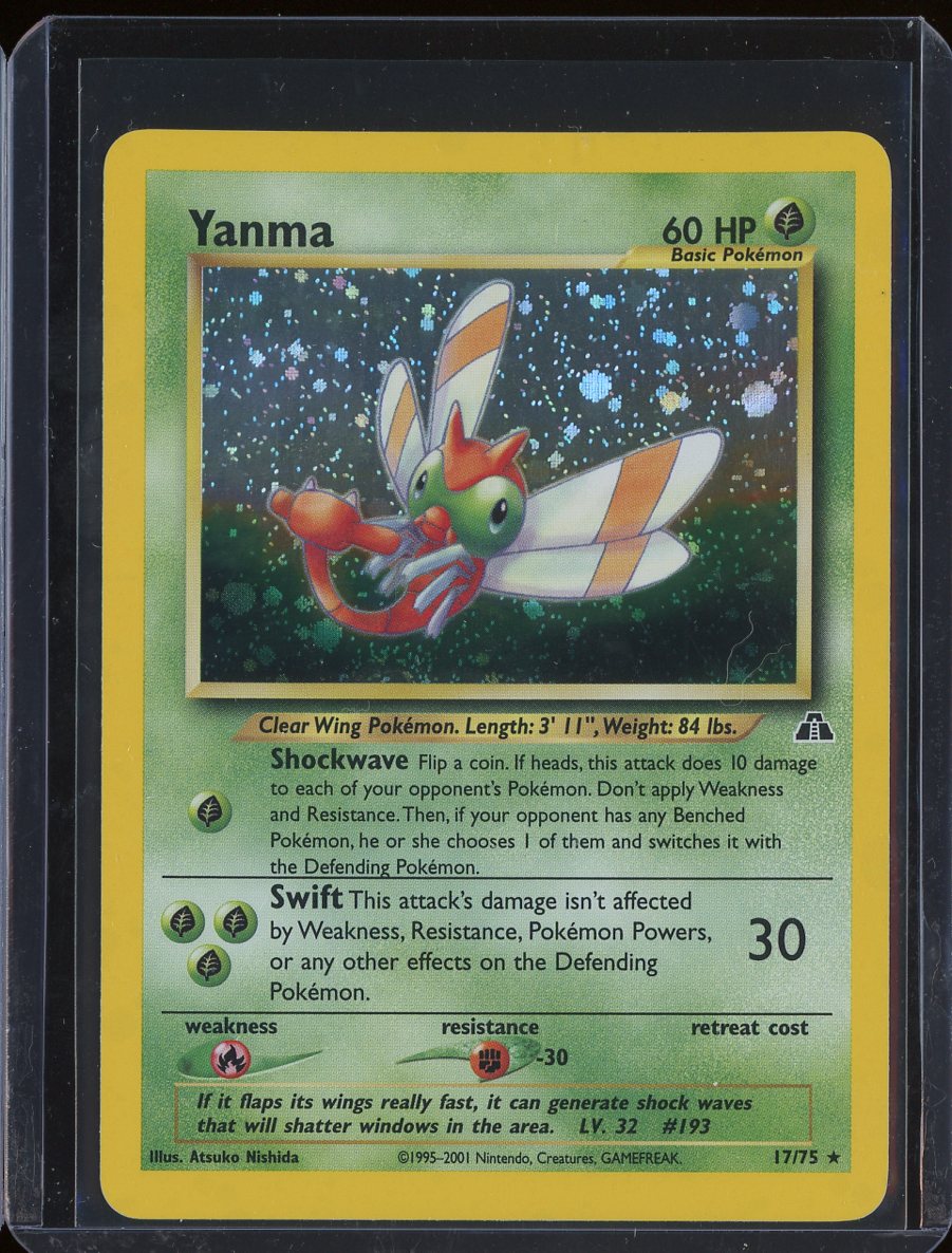 Yanma 17/75 Unlimited Holo Neo Discovery