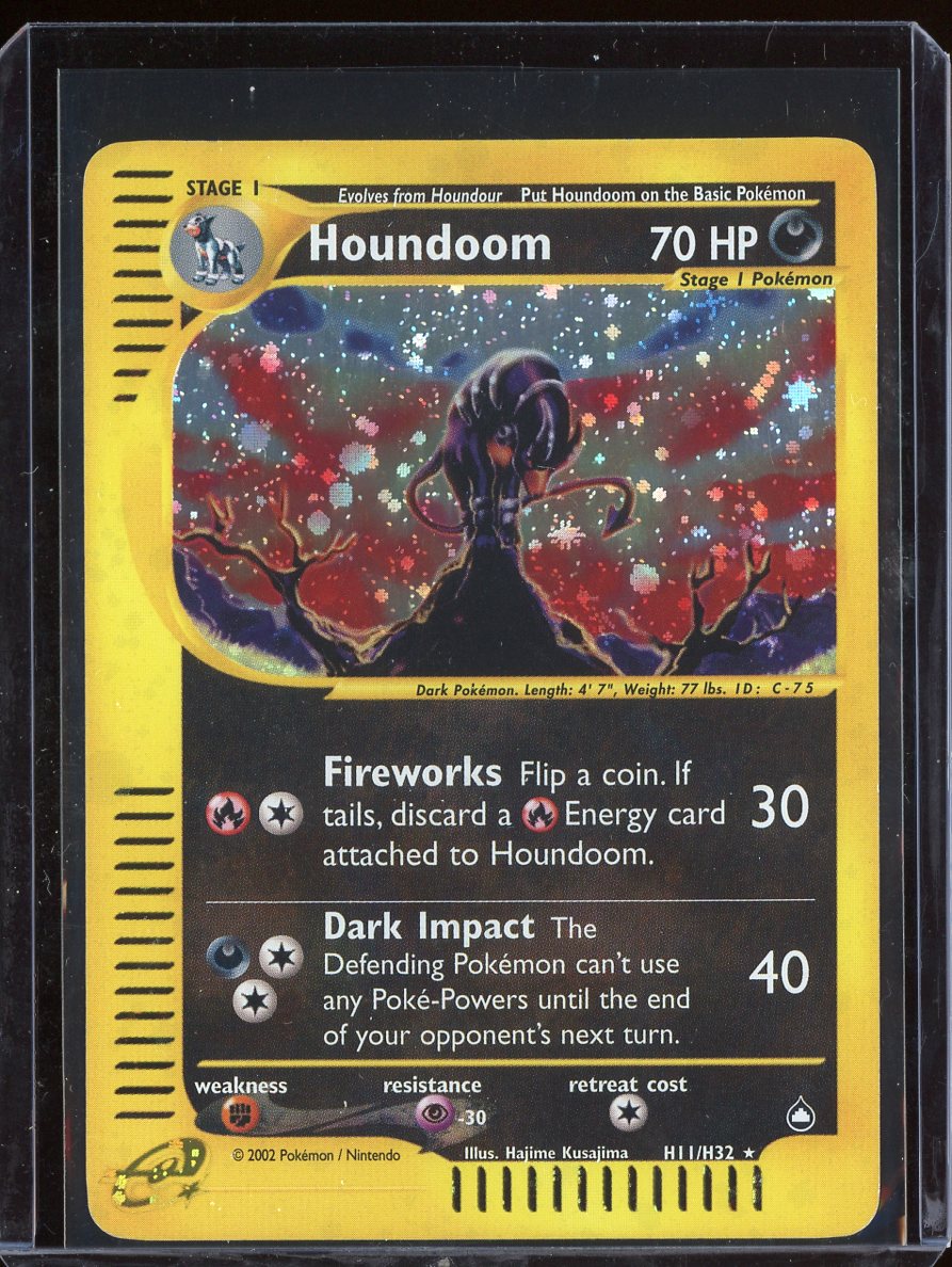Houndoom H11/H32 Holo Aquapolis