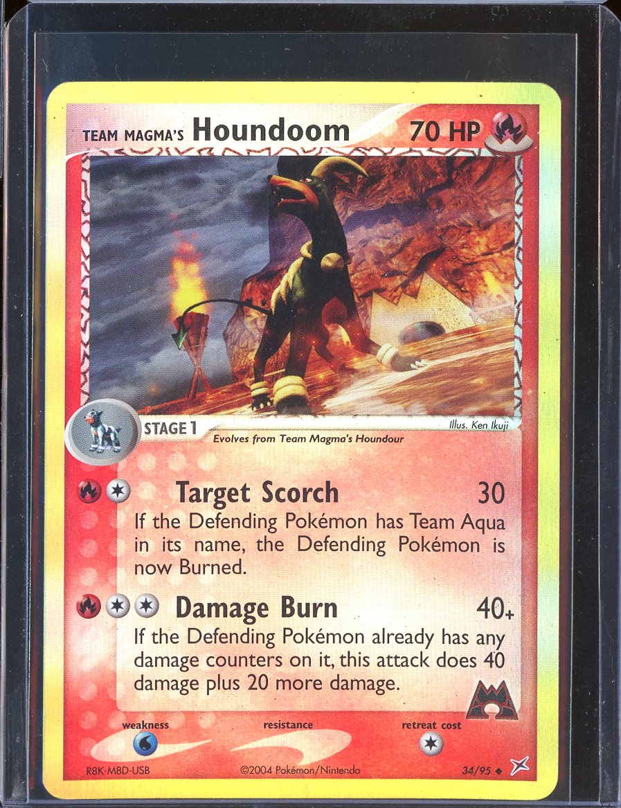 Team Magma's Houndoom 34/95 Reverse Holo Team Magma vs Team Aqua