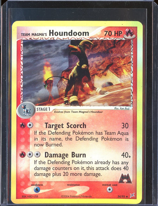 Team Magma's Houndoom 34/95 Reverse Holo Team Magma vs Team Aqua