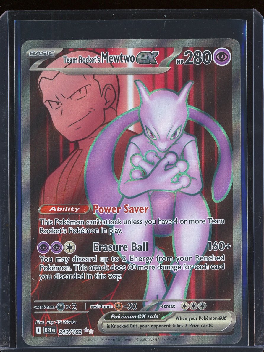 Team Rocket's Mewtwo ex 213/182 Destined Rivals