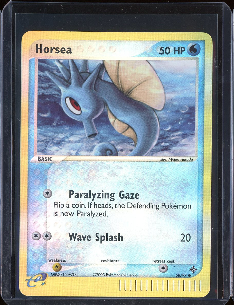 Horsea 58/97 Reverse Holo EX Dragon