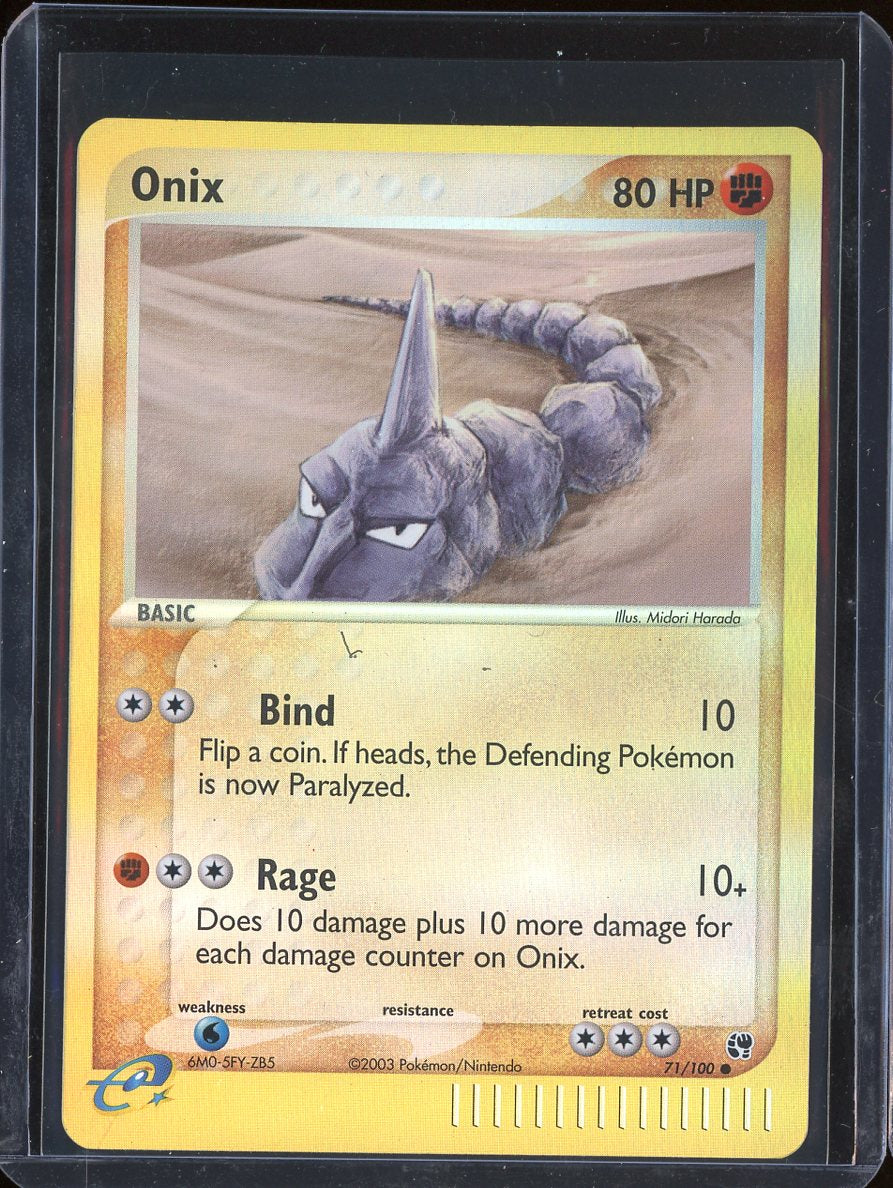 Onix 71/100 Reverse Holo EX Sandstorm