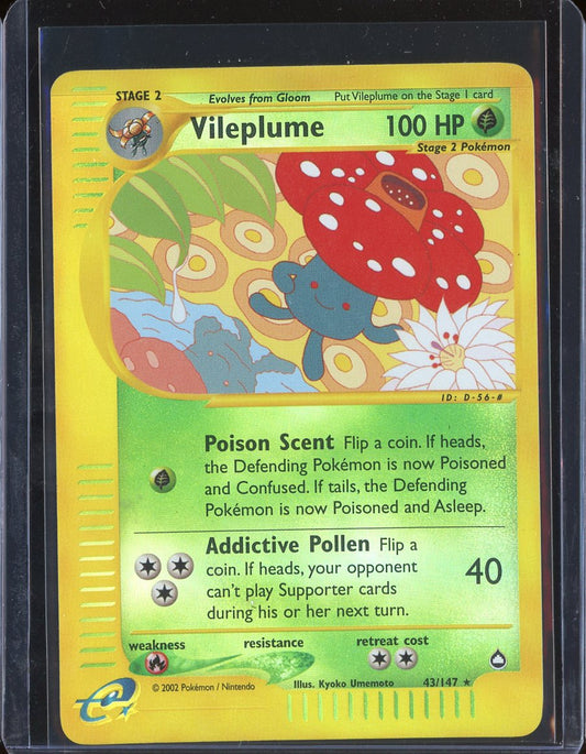 Vileplume 43/147 Reverse Holo Aquapolis