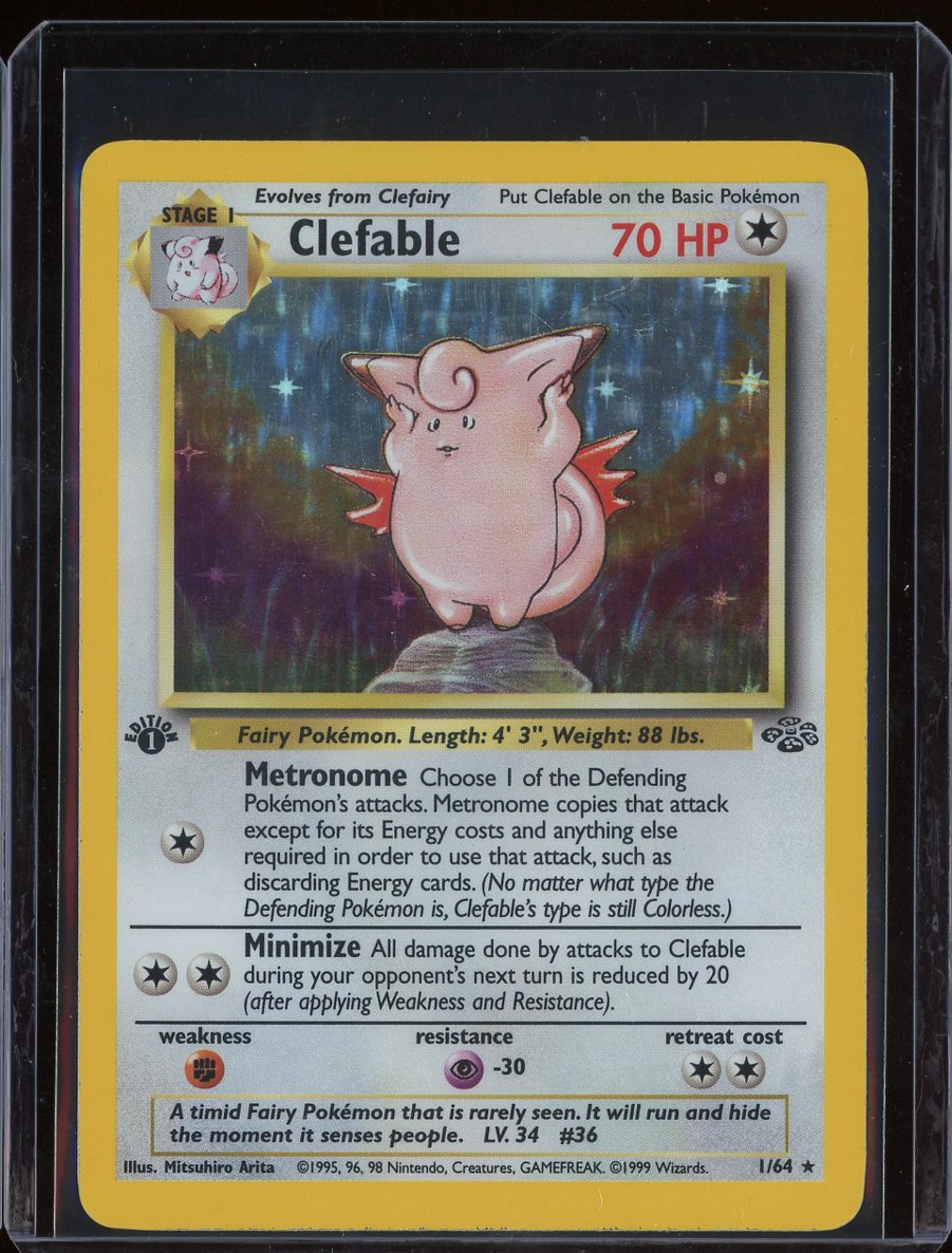 Clefable 1/64 1st Edition Holo Jungle