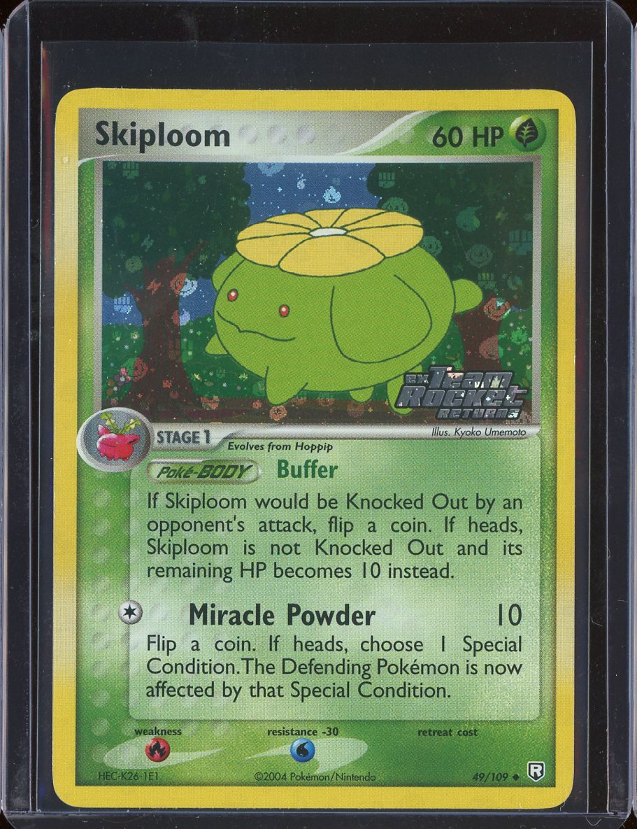 Skiploom 49/109 Reverse Holo Team Rocket Returns