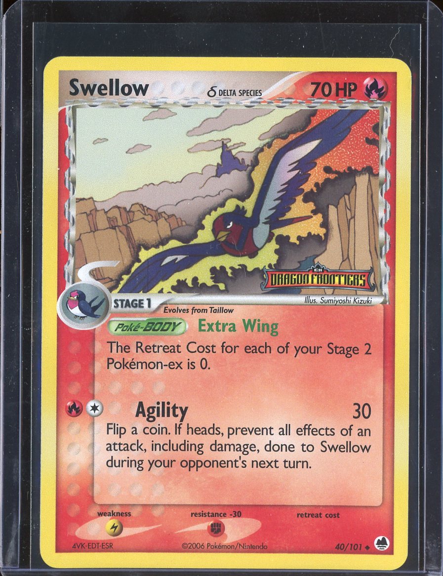Swellow 40/101 Reverse Holo EX Dragon Frontiers