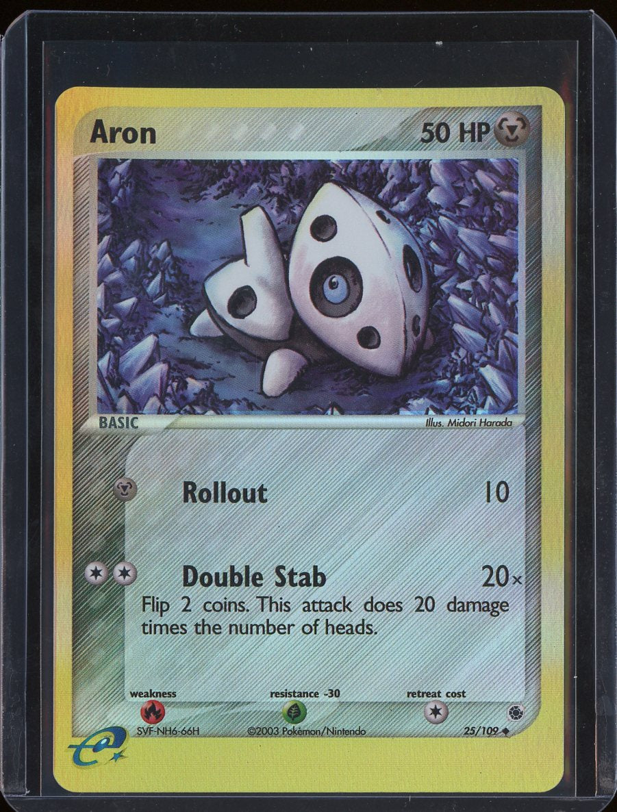 Aron 25/109 Reverse Holo EX Ruby and Sapphire