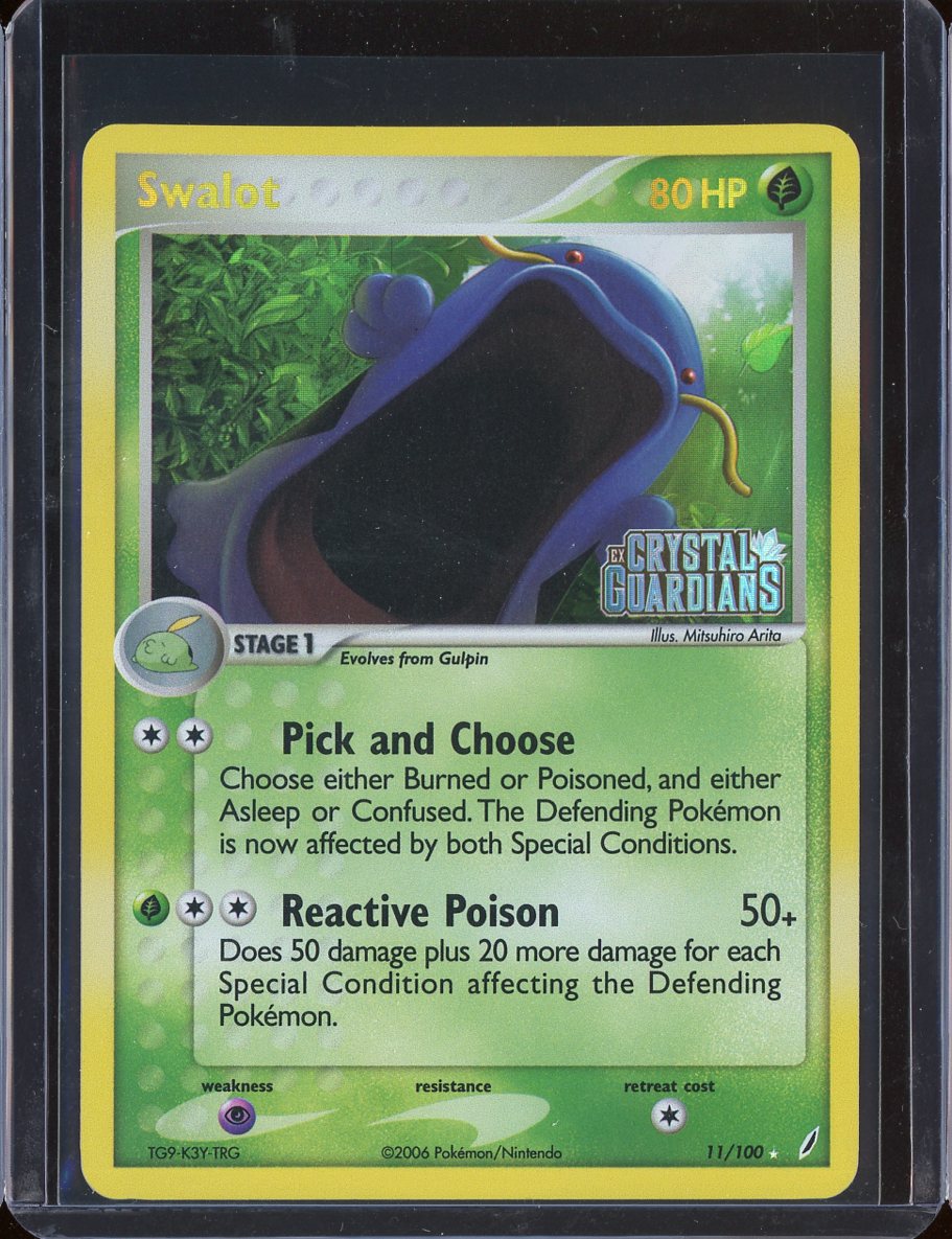 Swalot 11/100 Reverse Holo Crystal Guardians