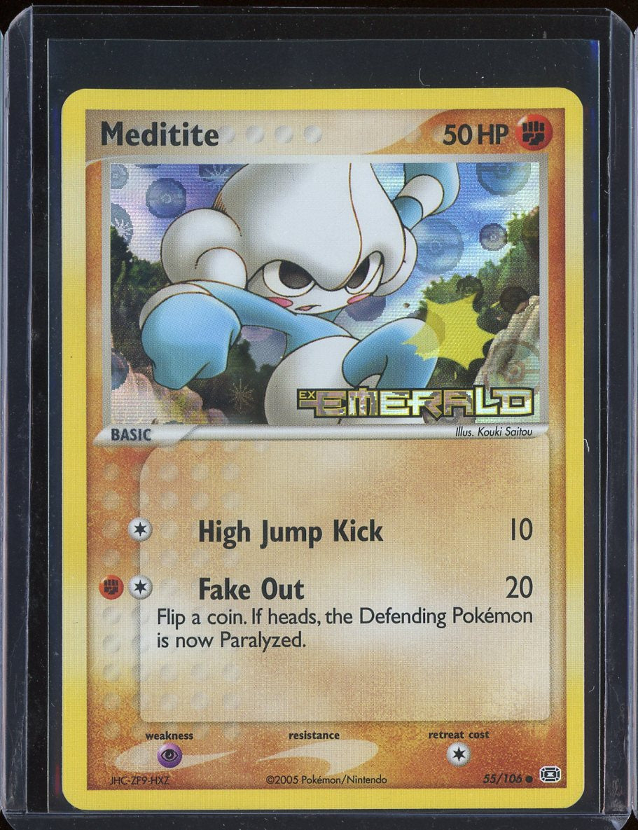 Meditite 55/106 Reverse Holo Emerald