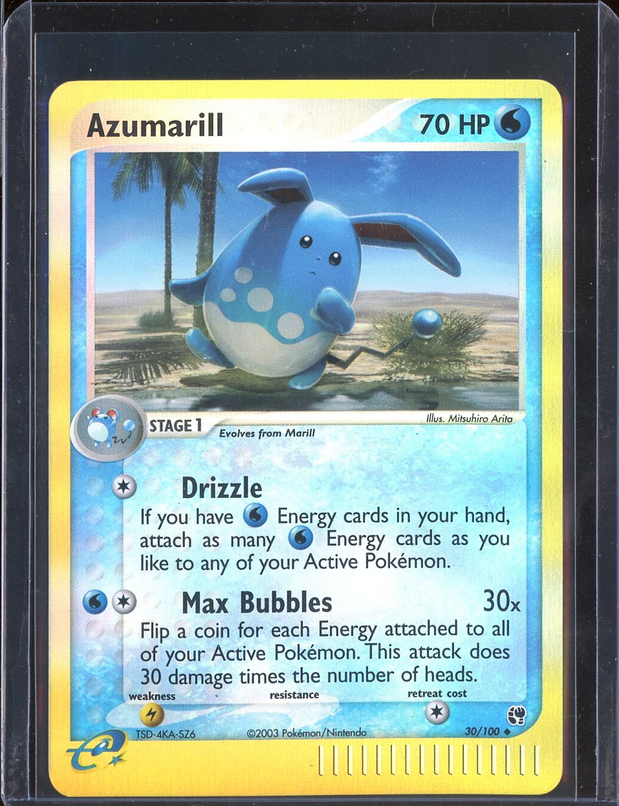 Azumarill 30/100 Reverse Holo EX Sandstorm