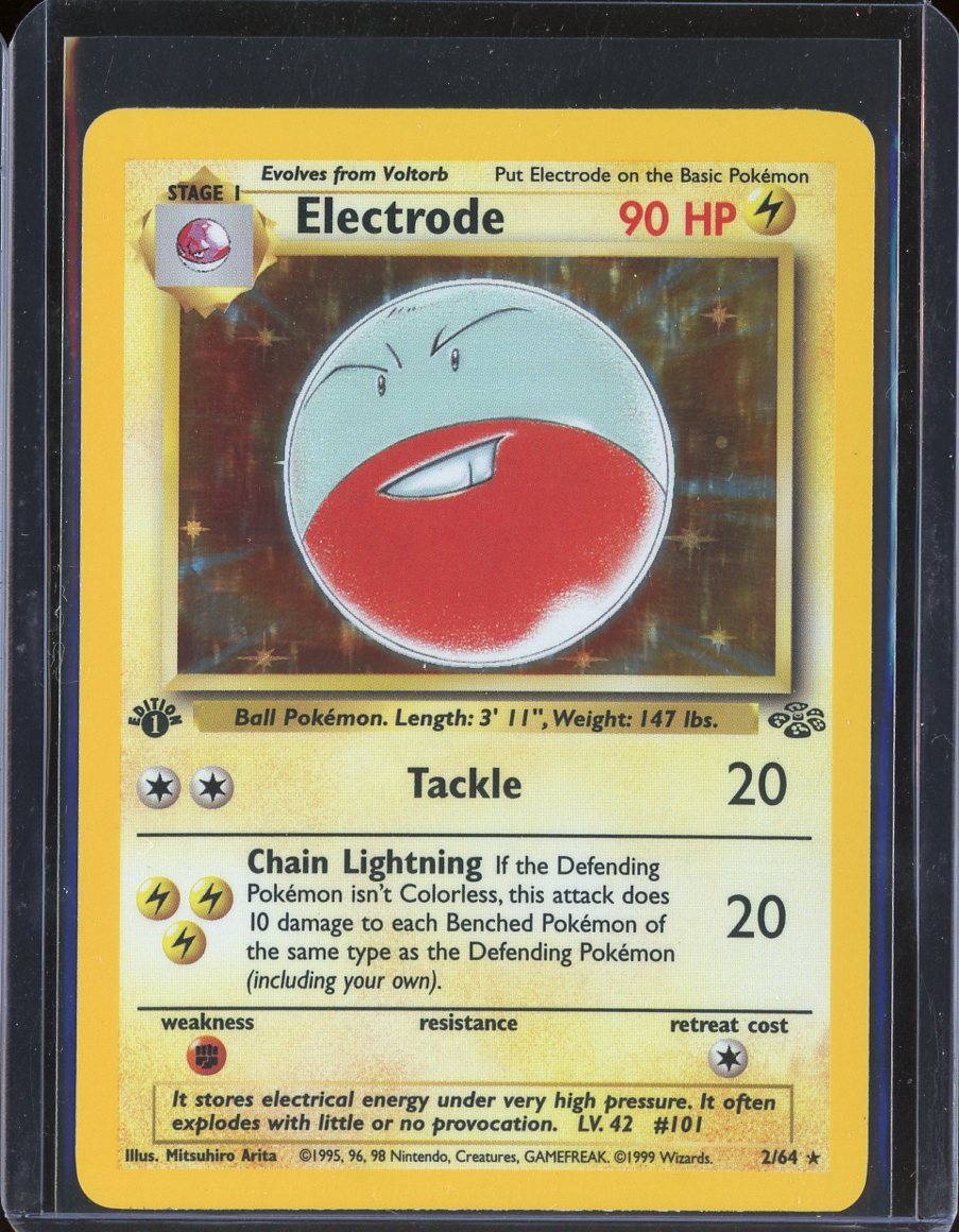 Electrode 2/64 1st Ed Holo Jungle - front