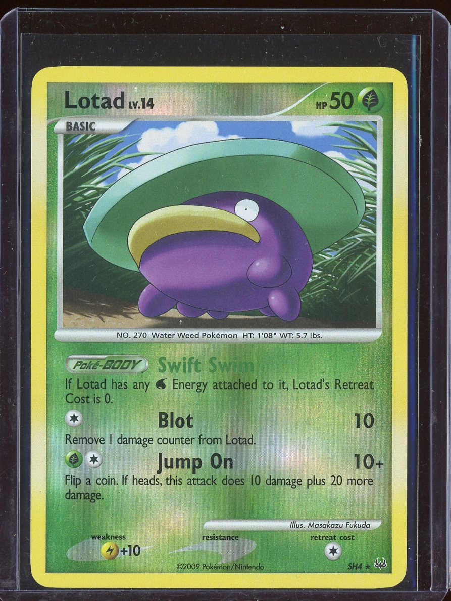 Lotad SH4 Reverse Holo Platinum
