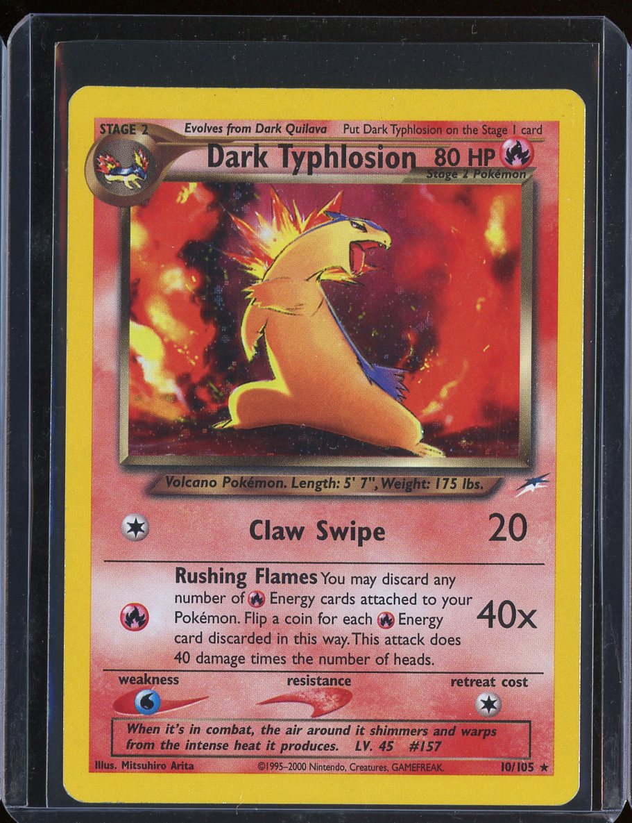 Dark Typhlosion 10/105 Unlimited Holo Neo Destiny - front