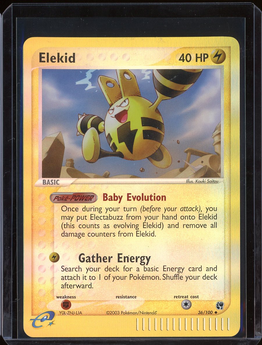 Elekid 36/100 Reverse Holo EX Sandstorm