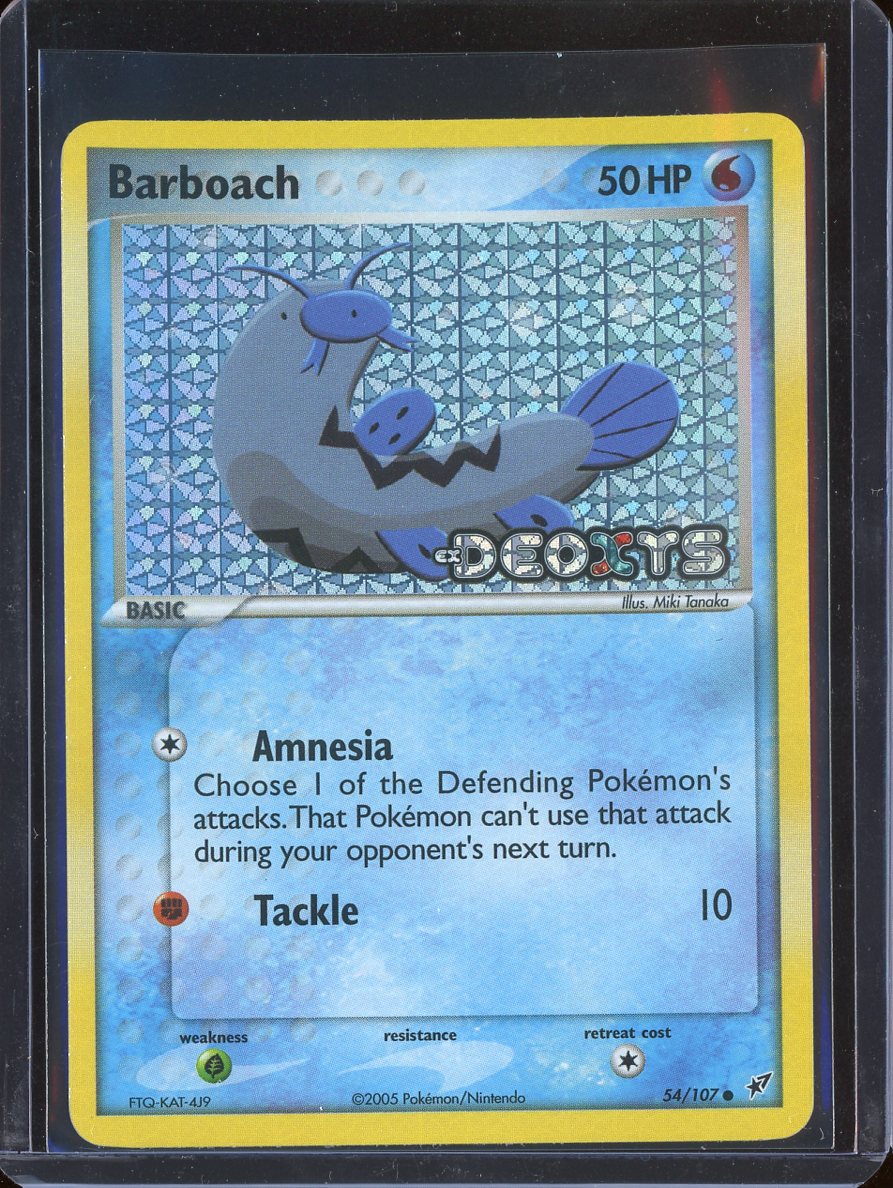 Barboach 54/107 Reverse Holo Deoxys