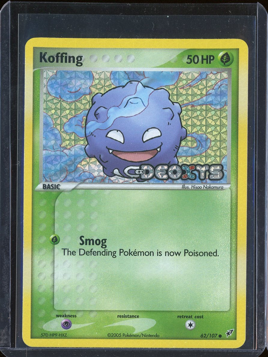 Koffing 62/107 Reverse Holo Deoxys