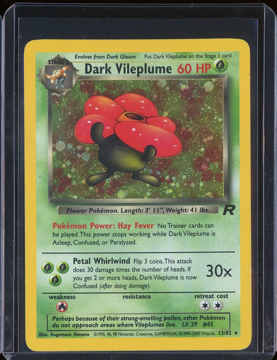 Dark Vileplume 13/82 Unlimited Holo Team Rocket