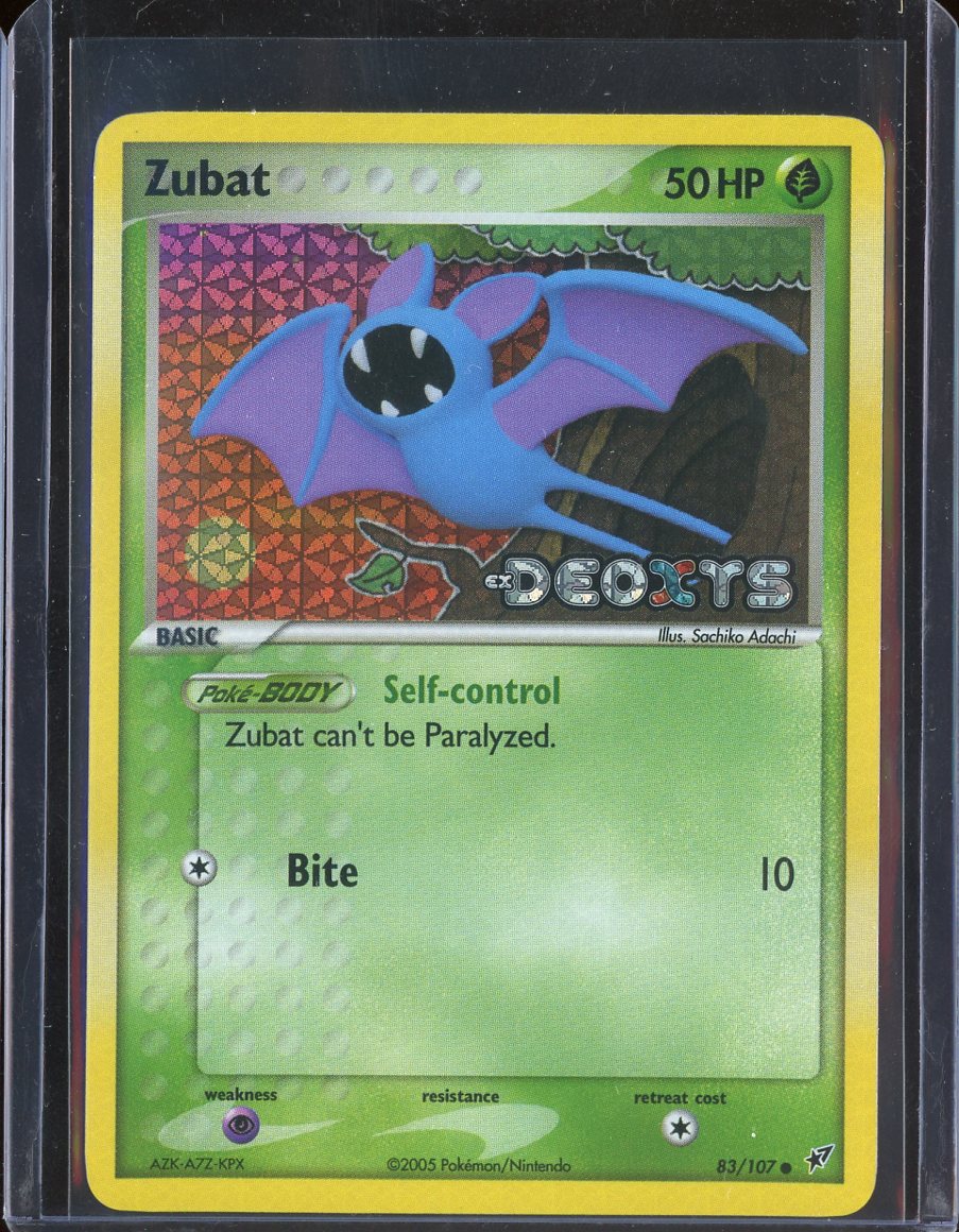 Zubat 83/107 Reverse Holo Deoxys