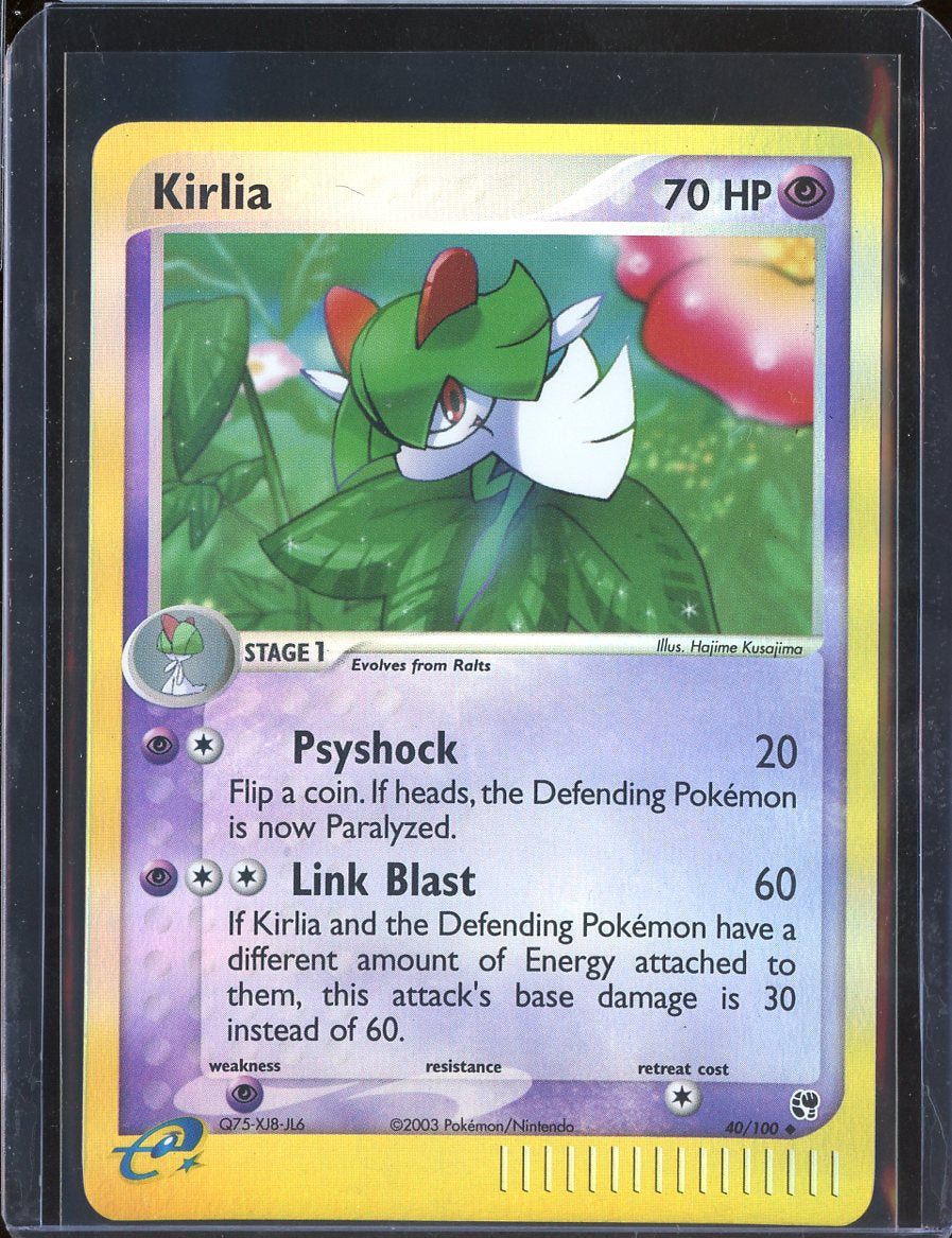 Kirlia 40/100 Reverse Holo EX Sandstorm
