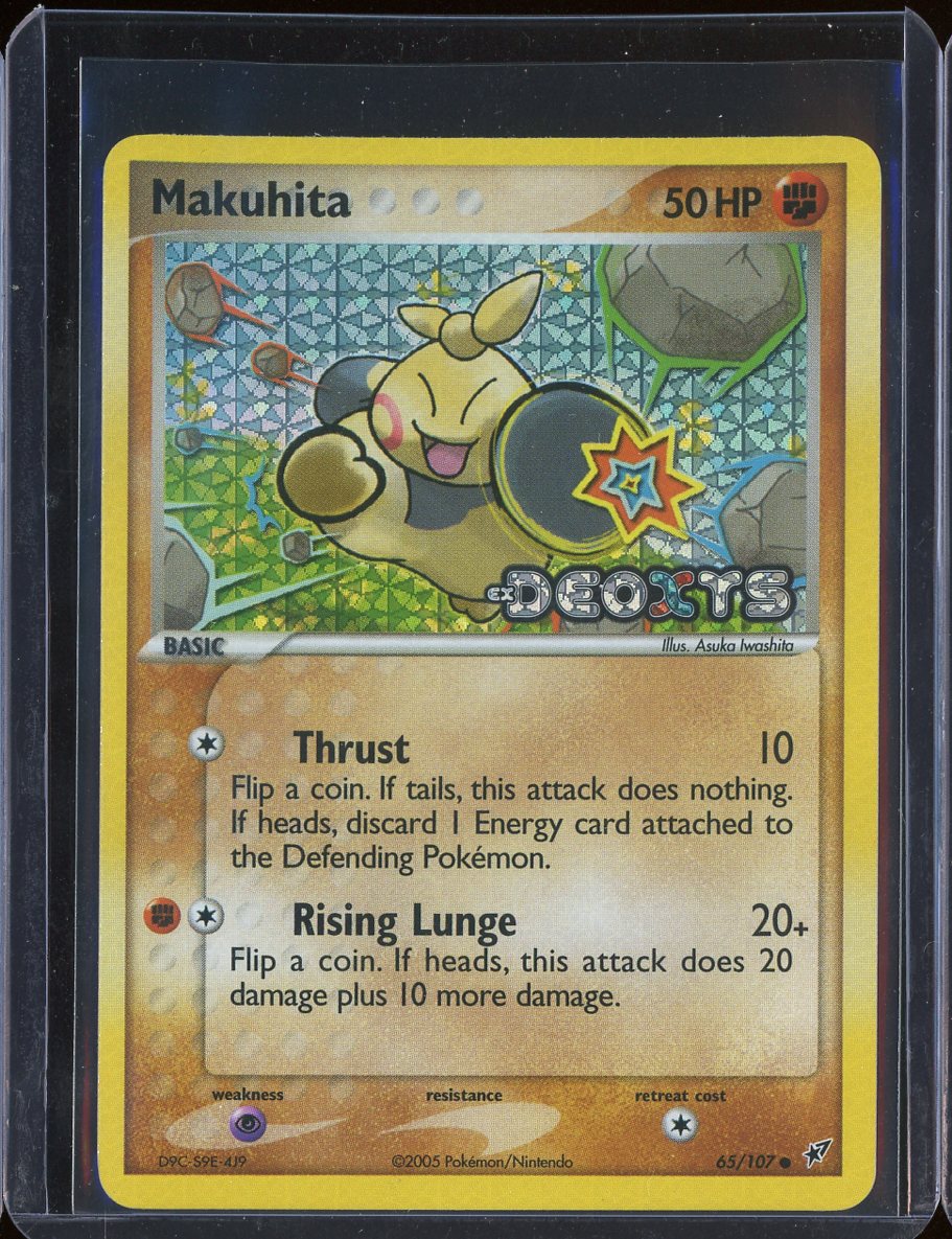 Makuhita 65/107 Reverse Holo Deoxys
