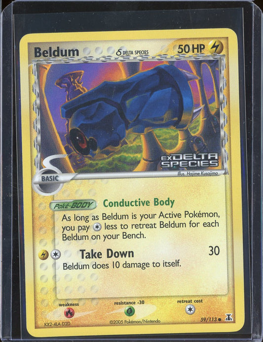 Beldum 59/113 Reverse Holo EX Delta Species
