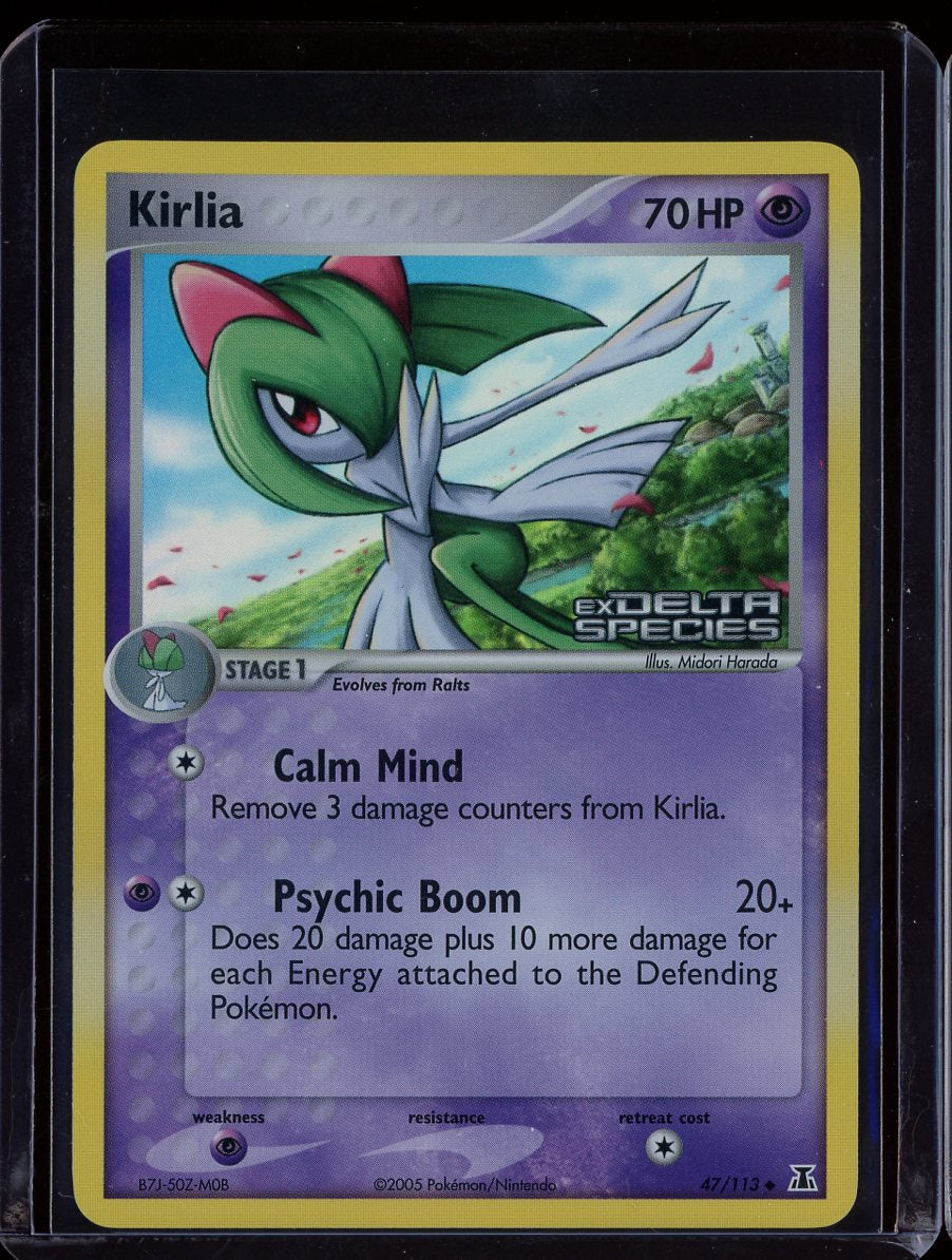 Kirlia 47/113 Reverse Holo EX Delta Species