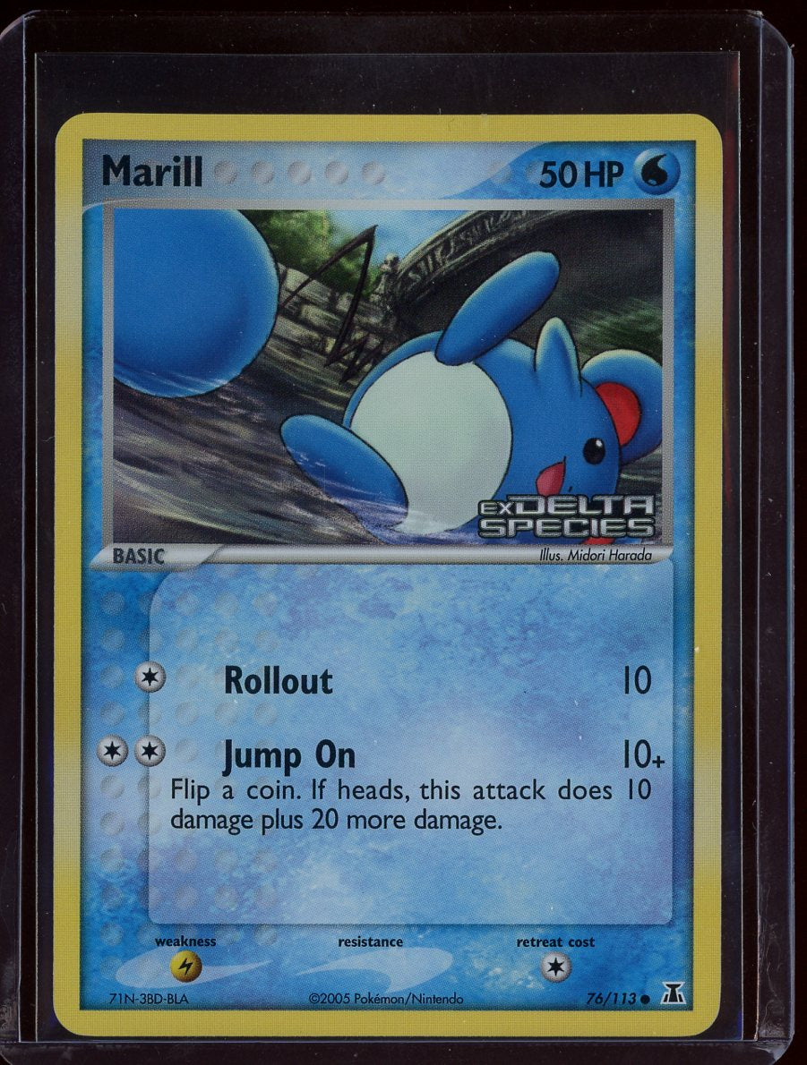 Marill 76/113 Reverse Holo EX Delta Species