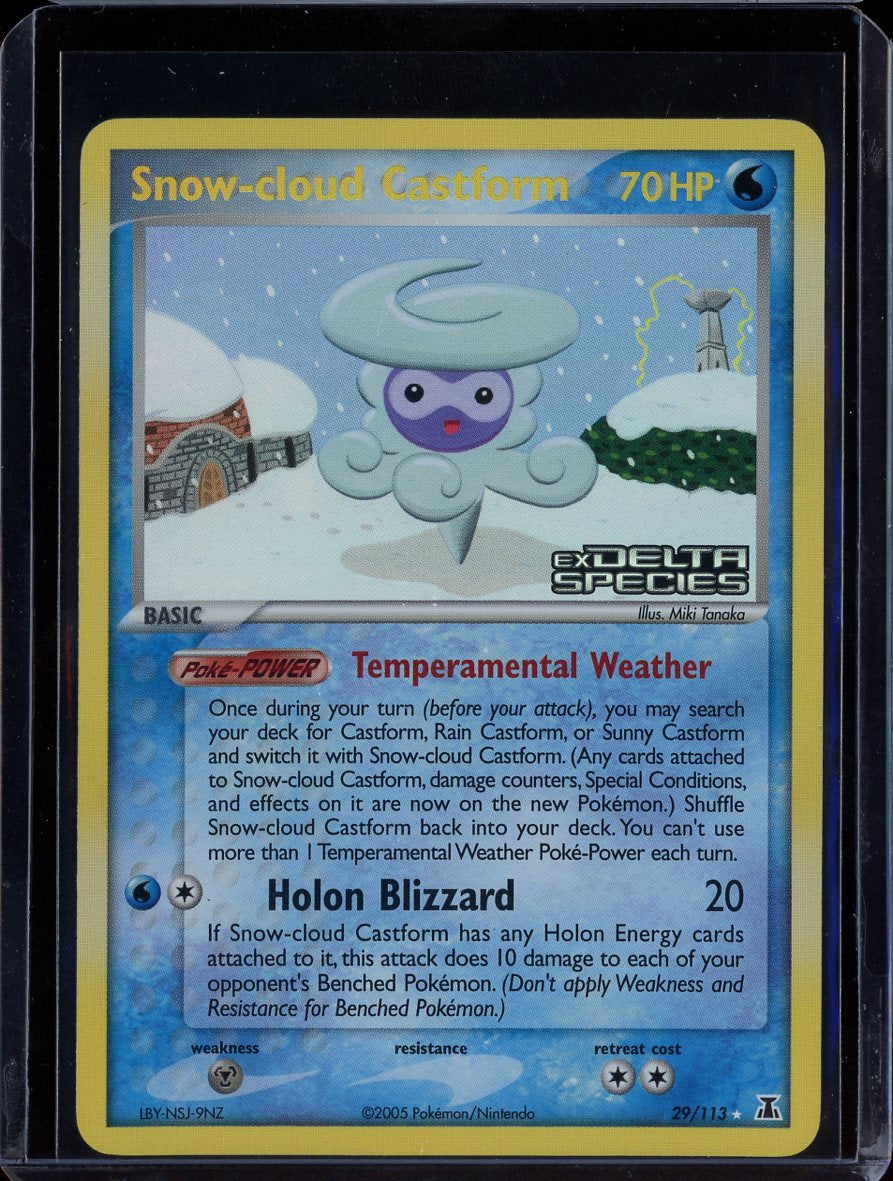 Snow-cloud Castform 29/113 Reverse Holo EX Delta Species