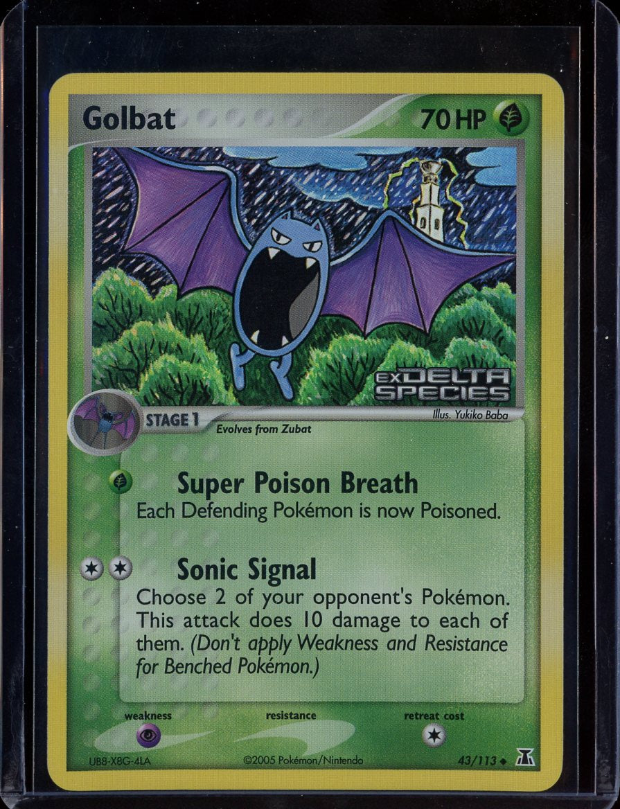 Golbat 43/112 Reverse Holo EX Delta Species