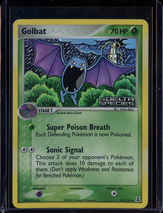 Golbat 43/112 Reverse Holo EX Delta Species