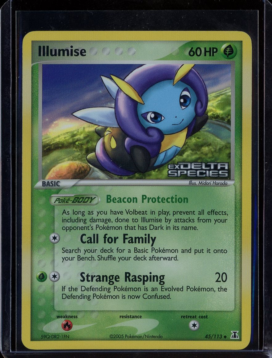 Illumise 45/113 Reverse Holo EX Delta Species