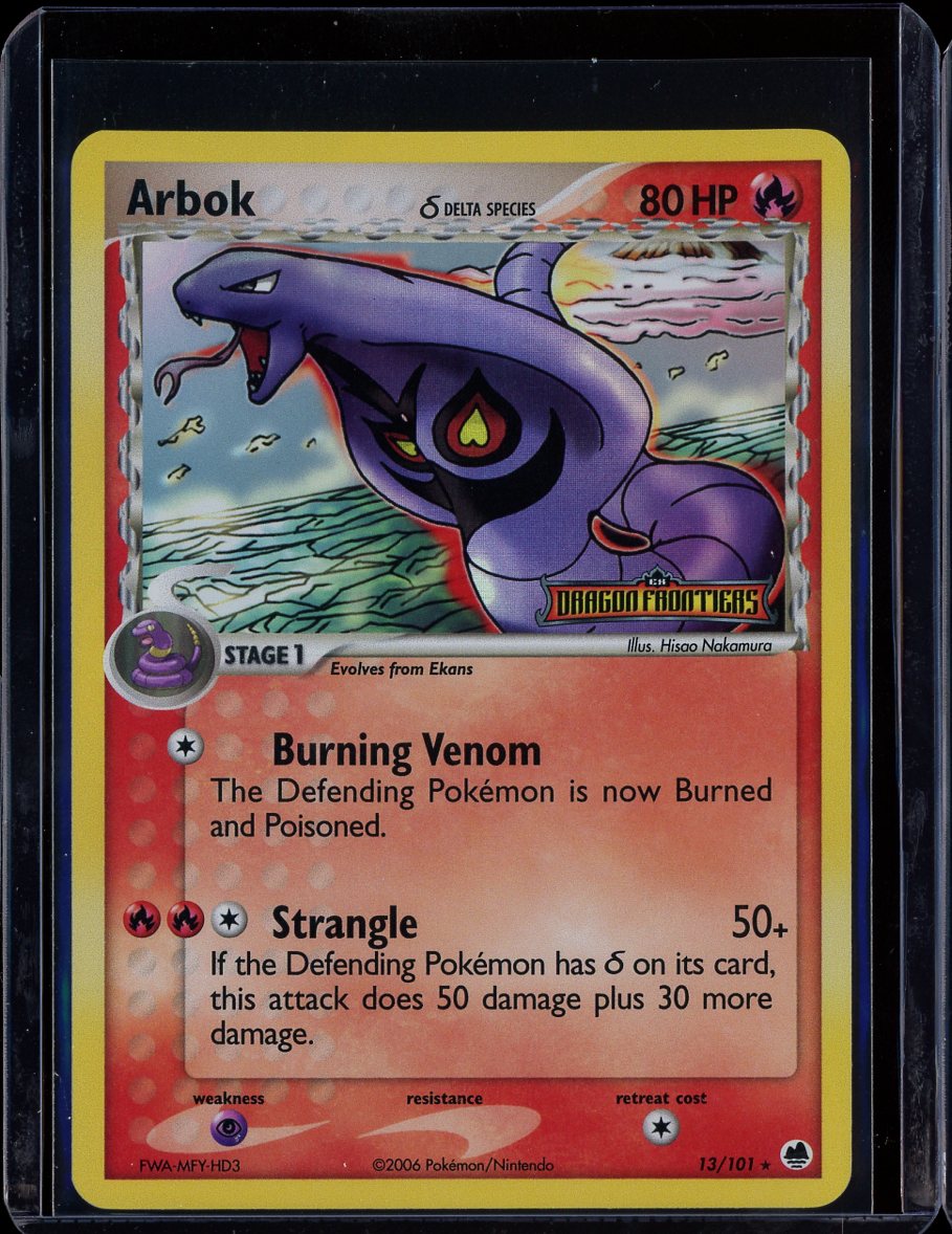Arbok 13/101 Reverse Holo EX Dragon Frontiers